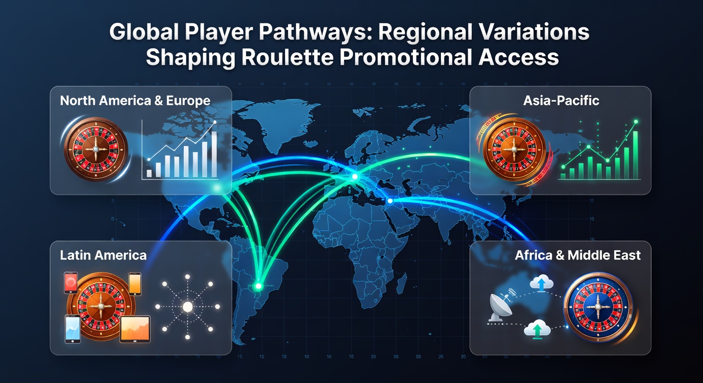 Diverse group of online roulette players accessing regional promotions on various devices