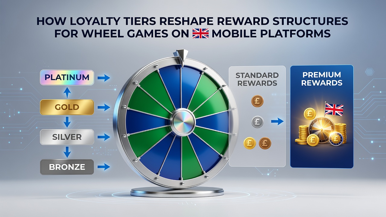 Loyalty tier progression screen on a UK mobile roulette app showing bronze silver and gold levels with reward indicators