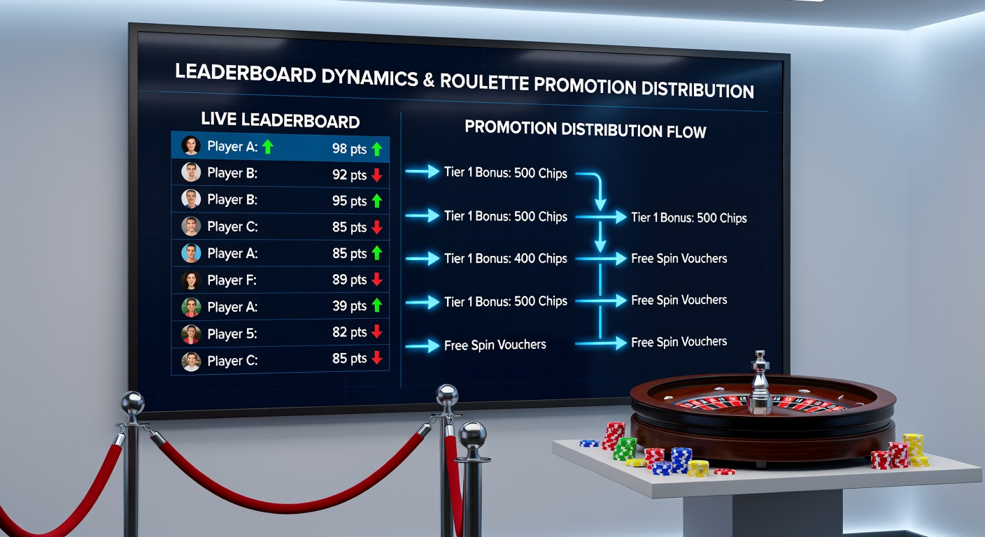Detailed chart showing promotion distribution patterns linked to roulette leaderboard positions