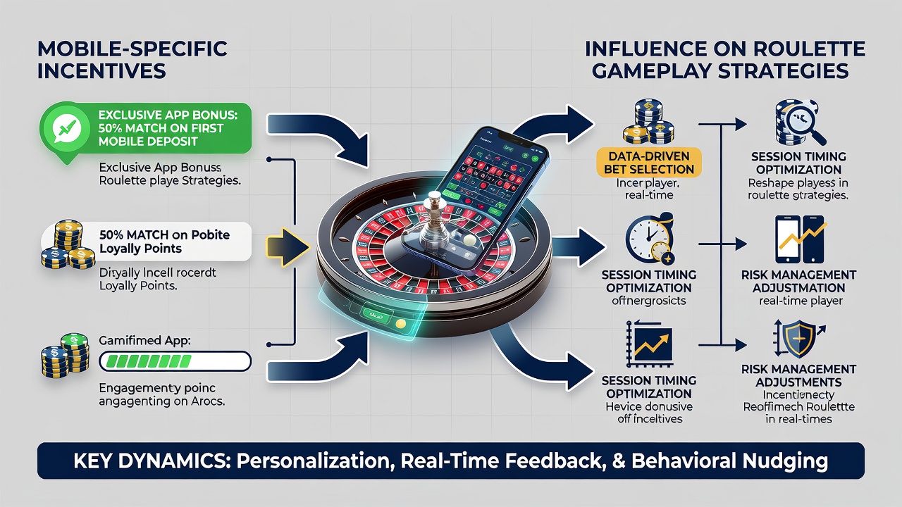 Close-up view of roulette wheel on a mobile device with overlaid bonus progress indicators