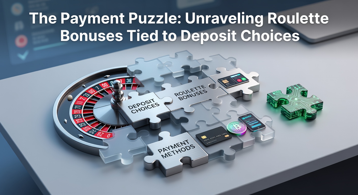 Illustration of various payment methods like credit cards, e-wallets, and cryptocurrencies linked to roulette bonus offers on a casino interface