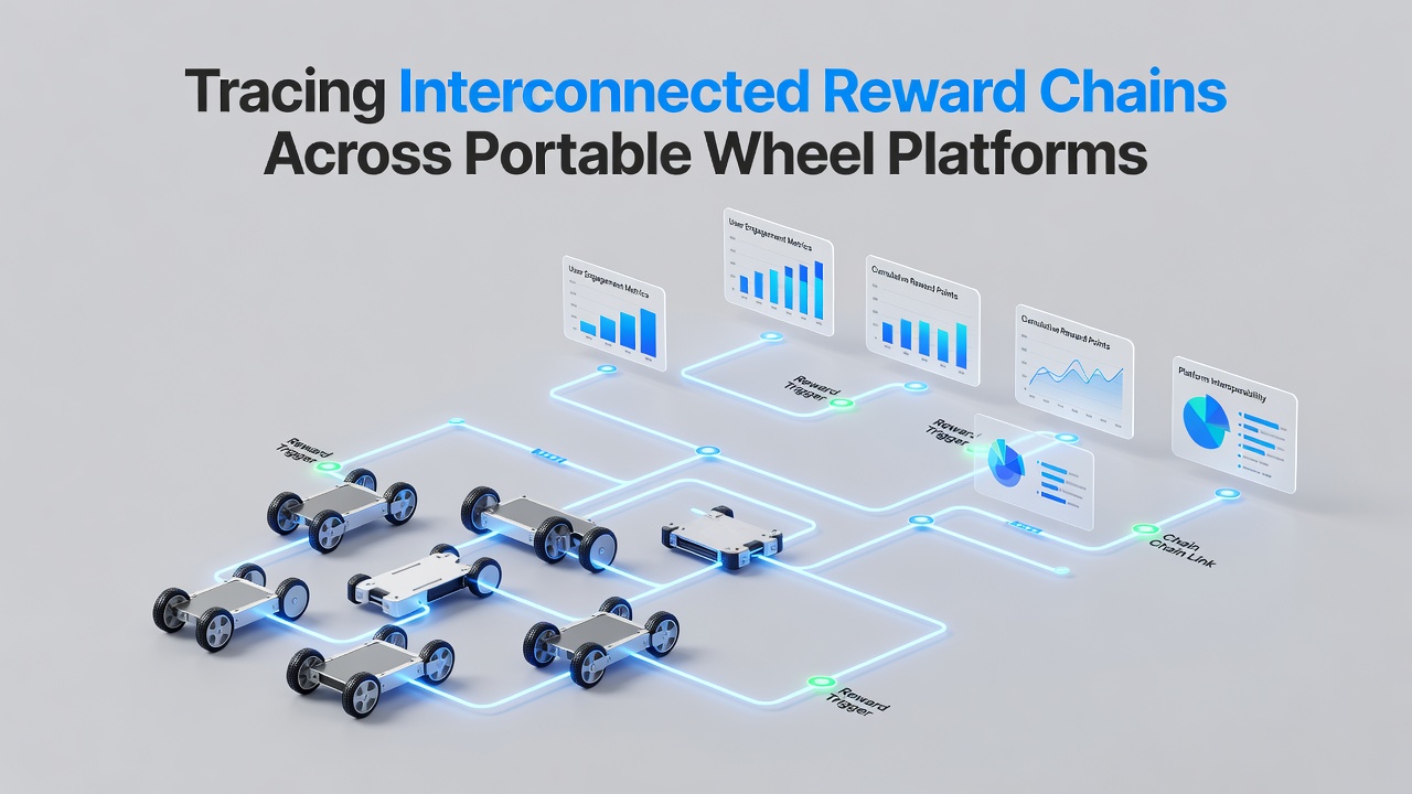 Illustration showing data flow between smartphone, tablet, and cloud servers managing roulette reward chains