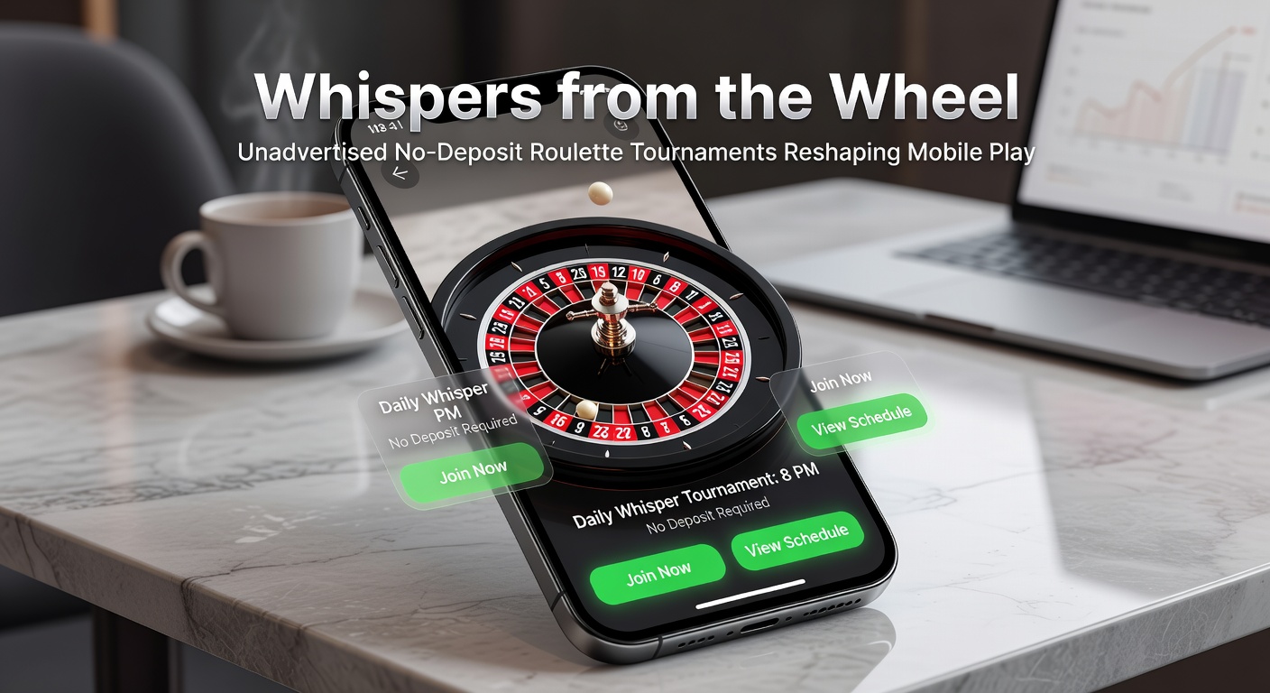 Group of mobile users in a casual setting competing in a no-deposit roulette tournament, with notifications and prize notifications overlayed